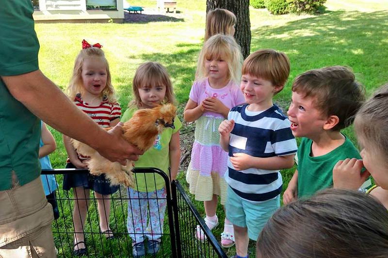 Children enjoying an educational program in Dayton, OH.